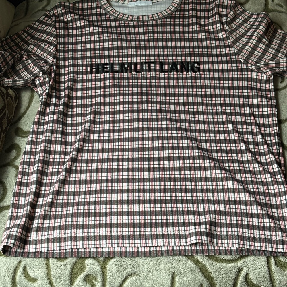 Helmut Lang Plaid T-Shirt